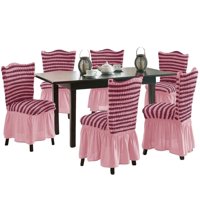 Genérico - Pack 6 Fundas Sillas Turcas Diseño Lineal L8