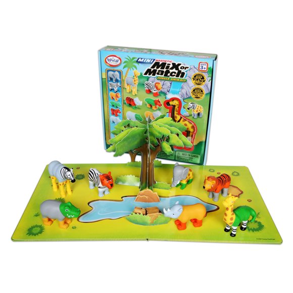 Juego de juguetes POPULAR PLAYTHINGS Mini Magnetic Mix or Match Jungle