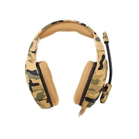 Importclick - Audífonos Gamer Alámbrico Camuflaje Amarillo