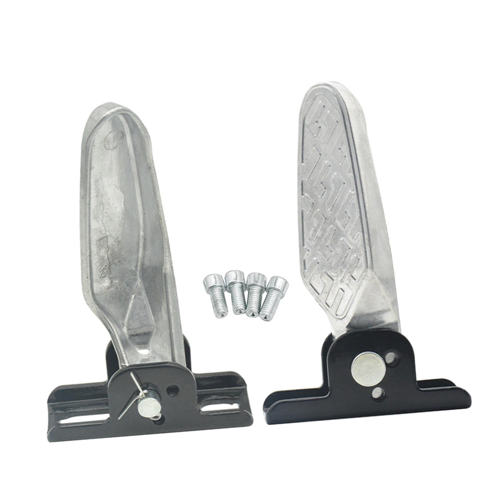 Ioensy - 2 Pedales Traseros Para Bicicleta, Placas De Pie, Pedales Para Motocicleta Sin Almohadilla Antideslizante