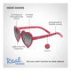 thumbnail image 2 of Lentes De Sol Para Niñas Corazon 2+ Rojo, 2 of 3