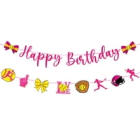 Decoraciones Para Fiestas De Cumpleaños Musaeva Softbol 2, Pancartas Para Niñas