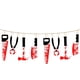 thumbnail image 1 of 1pc, Happy Halloween Banner, Paper Horror Decoration Blood Hands And Feet For Halloween Party Decorations, 1 of 3