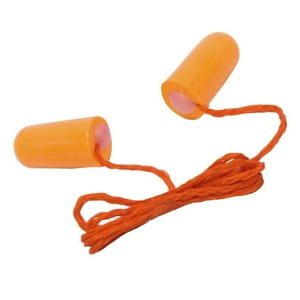Steelpro - Tapón Auditivo Desechable Con Cordón, Naranjo