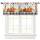 thumbnail image 4 of 1pc Buffalo Check Plaid Pumpkin Autumn Fall Kitchen Curtain Valance for Living Room, Bedroom, and Bathroom - 54in x 18in, 4 of 4