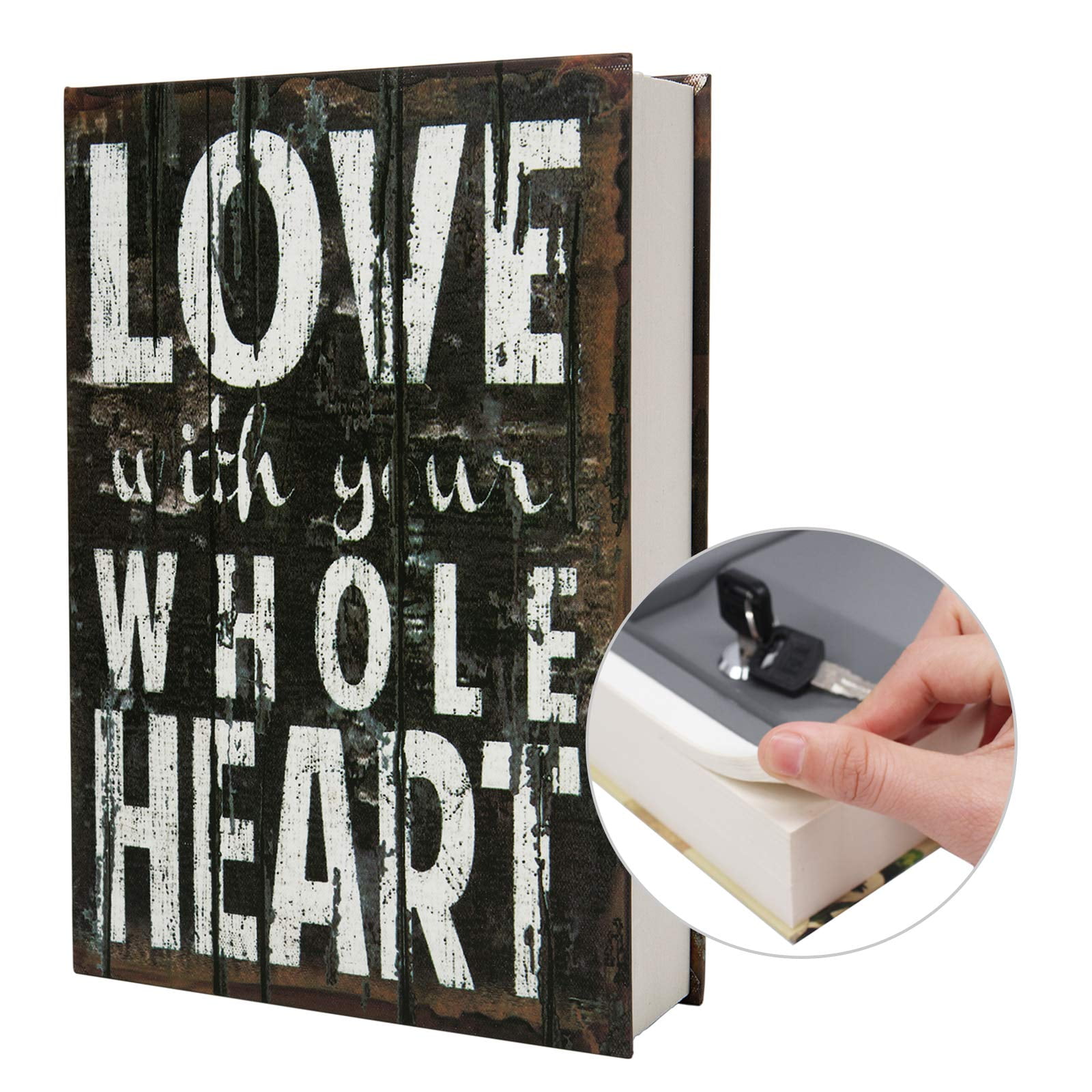 Book Safe Pacolo, Papel De Transferencia Auténtico Con Compartimento Oculto