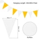 thumbnail image 2 of Uxcell Banderines de Cuerda Triangular para Decoraciones Festivas, de Boda, de Cumpleaños Blanco, Amarillo, 2 of 7