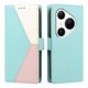 thumbnail image 4 of Funda Cartera Tricolor para Huawei Pura 80 Pro con Ranuras, Verde, 4 of 6