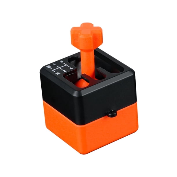 Mini llavero de juguete con palanca de cambios de coche, juguete sensorial, entretenimiento, palanca de transmisión Manual, llavero para papá, Día del Naranja