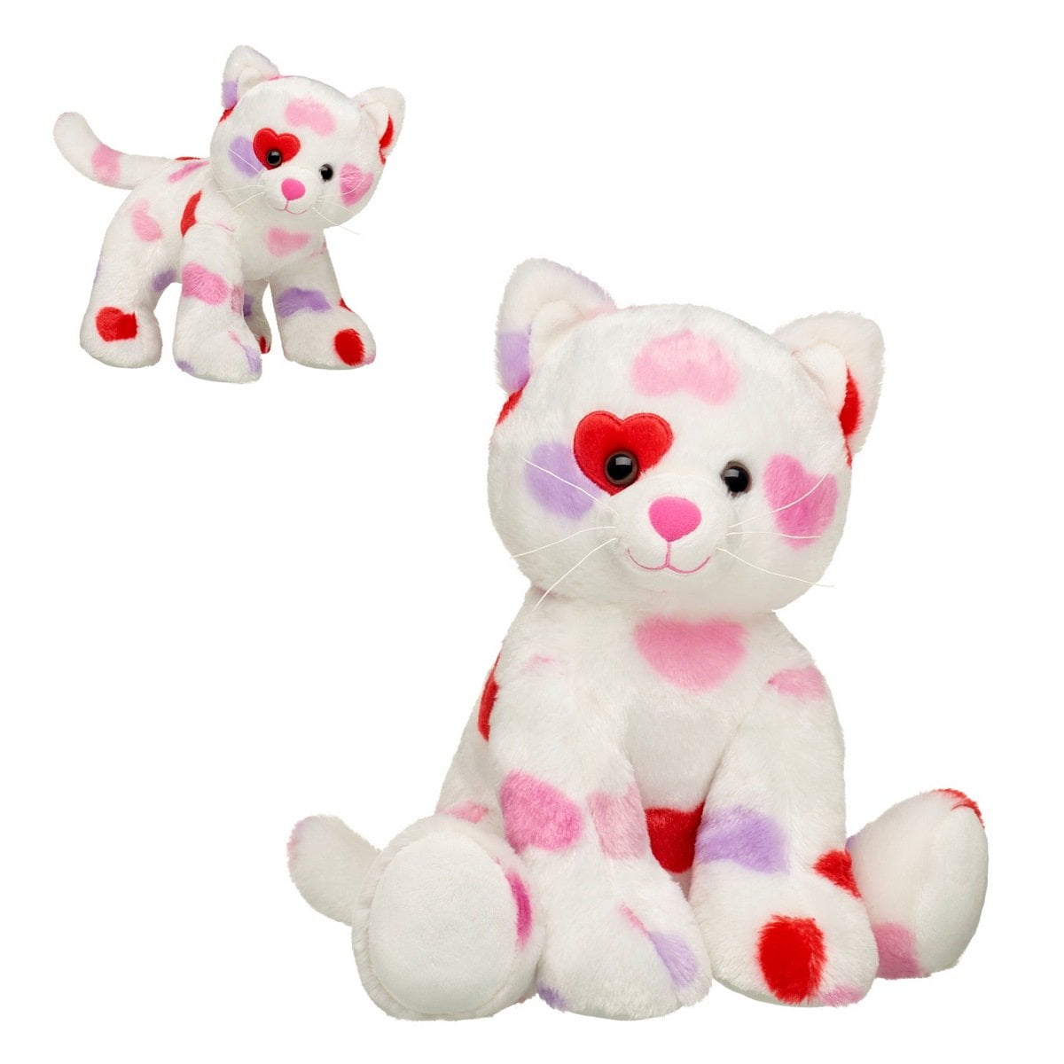 Peluche Build A Bear Gatito Corazones San Valentín