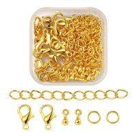 Ioensy - 80X Fabricación De Joyas Accesorios De Bricolaje Extraíbles Para Pulsera Colgantes Collar Oro