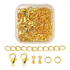 Ioensy - 80X Fabricación De Joyas Accesorios De Bricolaje Extraíbles Para Pulsera Colgantes Collar Oro