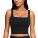 thumbnail image 1 of Sujetador deportivo CRZ YOGA Butterluxe para mujer con cuello cuadrado, negro, 1 of 7