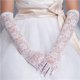 thumbnail image 2 of suxuMhao Guantes Largos de Encaje para Noche Boda Actuación en Escenario Baile Patrón Floral Rojo Oscuro Talla Única 19.7 Pulgadas Guantes de Encaje Transparentes para Ocasiones Formales Graduación,, 2 of 2
