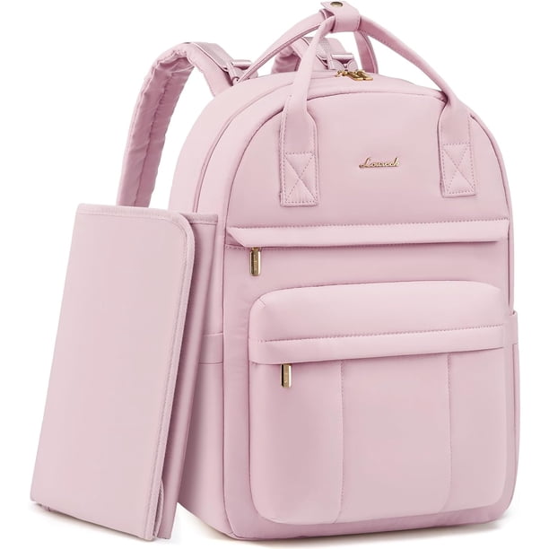 Mochila Maternal Olivia – Multi Bolsillos y Mudador Portátil - Rosa