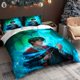 thumbnail image 1 of Magical Academy: A Fantasy Adventure with the Guardian Spirit Charm Innovative Cartoon Design for Single/Double Bed 1 Duvet Cover + 1/2 Pillowcases Soft Light B, 1 of 1