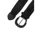 thumbnail image 2 of INSPIRE CHIC Cinturón Ancho Trenzado de Talla Grande para Mujer Estilo Paja con Hebilla de Metal para Vestidos Negro 129cm, 2 of 4