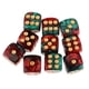 thumbnail image 1 of Dados De Juego De 6 Lados Dados De 16 Mm Para Juegos De Mesa Y Ense?anza De Matemáticas Rojo + Verde, 1 of 5
