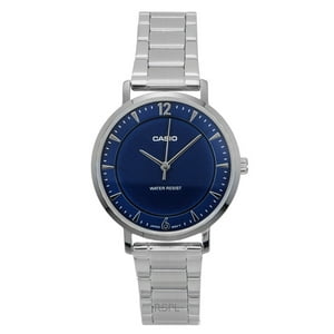 Reloj Casio Standard Analog Stainless Steel Blue Dial Quartz Ltp-Vt04D-2A Women'S Watch
