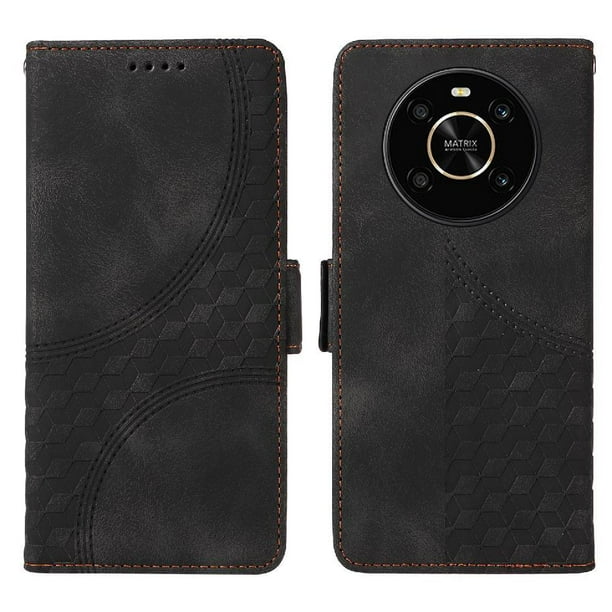 Carcasa FOXDOCK Honor Magic 4 Lite de cuero PU, diseño acolchado clásico, protección contra caídas y rayones