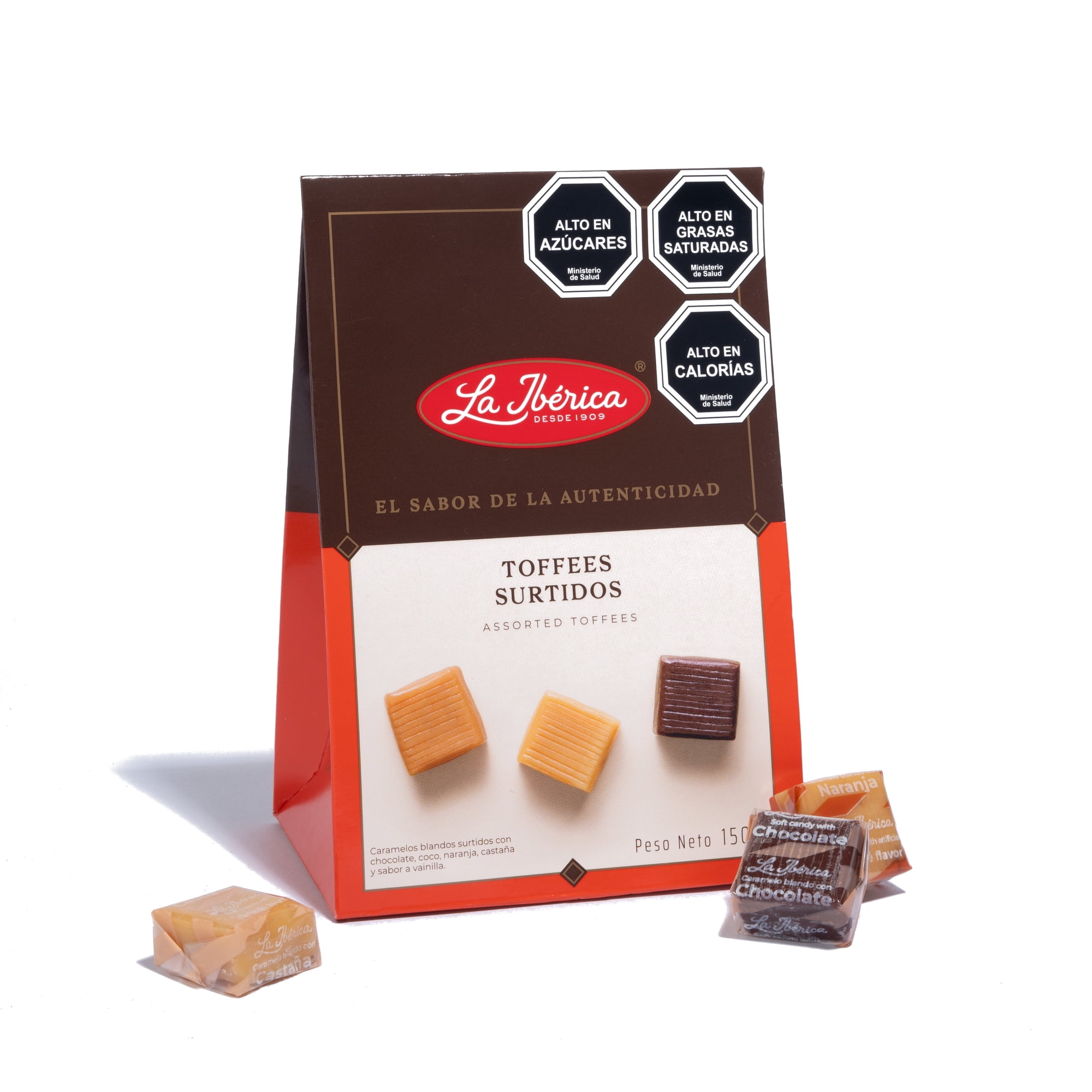 Chocolates La Ibérica - Caramelos Blandos Toffees Surtidos 150g La Ibérica