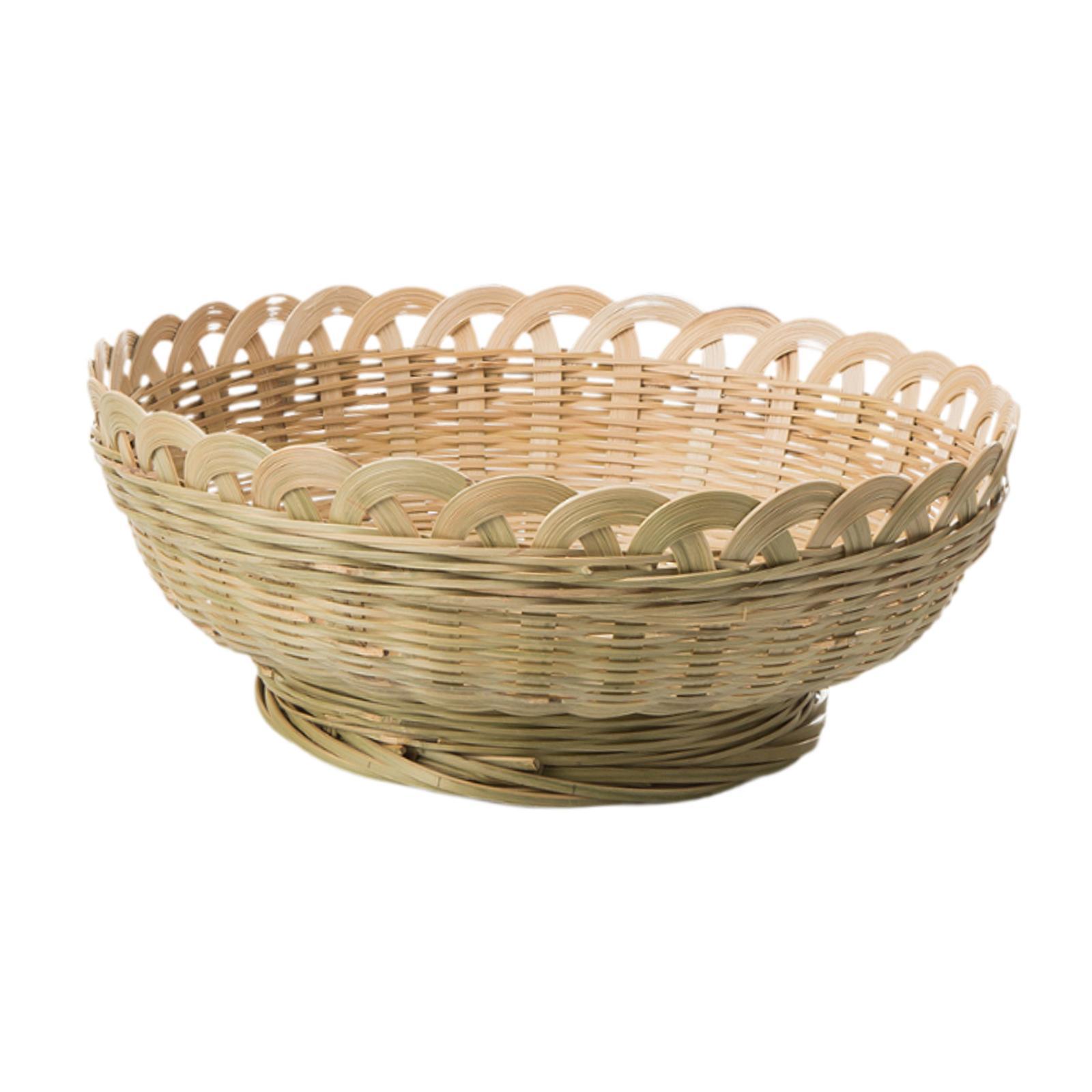 Magideal - Cesta De Pan Tejida, Contenedor De Almacenamiento, Decoración De Escritorio, Frutero Ligero, Soporte Para Frutas Y Verduras Para Restaurante, Cocina, Grande