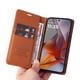 thumbnail image 4 of Funda Billetera de Cuero para Motorola MOTO G75 5G con Tarjetero y Soporte - Tapa Magnética Marrón, 4 of 6