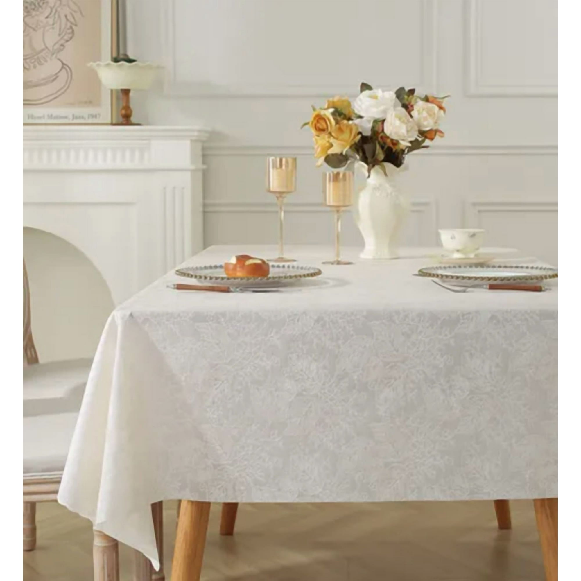 Genérico - Mantel Encaje 3d Francés 140x140 4 Personas