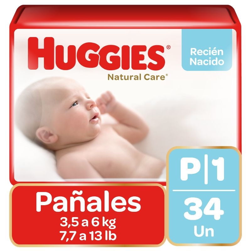 Pañales Natural Care P 34 Un 34 Un Huggies