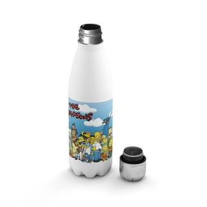 Creango - Botella Agua Termica Los Simpson 9 De Acero Inoxidable