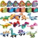 thumbnail image 1 of Bloques de construcción JOYIN con forma de dinosaurio de San Valentín con forma de corazón, 12 cajas, 1 of 7