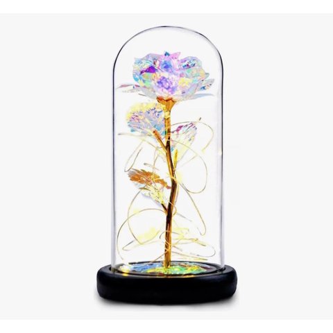 Riqui - Rosa Eterna Tornasol Dorado