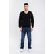 thumbnail image 2 of Sweater Frisado Hombre Cuello V Excelente Calidad Tela Chenille 01, 2 of 4
