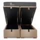 thumbnail image 2 of Cama Funcional Boxet 2 Plazas Base Dividida Colchon Resortes New Top Funda Lavable Beige, 2 of 8