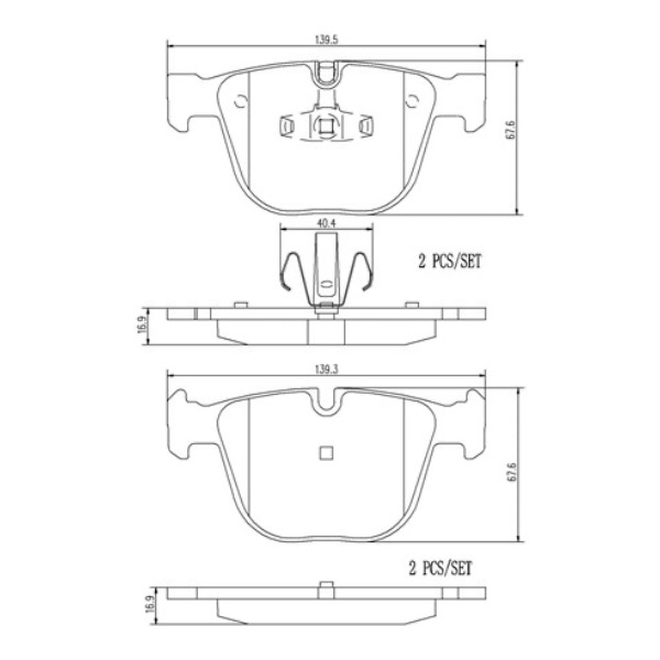 Motaquip - Pastillas Freno Para Auto Lvxl1717