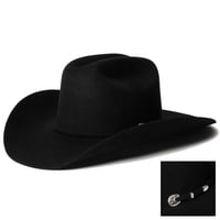 Sombrero Vaquero Stetson Sbcral-7540 Búfalo 4X Fieltro Negro Talla 7 1/4