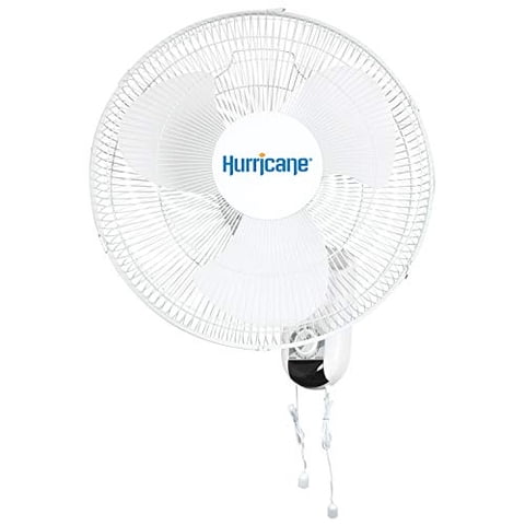 Ventilador Oscilante De Montaje En Pared Hurricane Clásico 16 Pulgadas