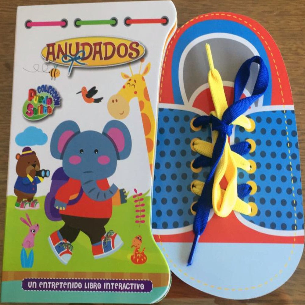 Zig-zag - Libro Puedo Solito - Anudados / 10 Páginas De Cartón Troqueladas 22 X 26 Cm. Tapa De Cartón Troquelada Con Cordones.