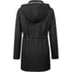 thumbnail image 3 of LOMON Abrigo impermeable largo con capucha para mujer, 3 of 3