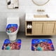 thumbnail image 2 of Jasmín Princesa de Aladdin Juego de 3 alfombras de baño de coral fleece: tapete de baño + alfombra de inodoro en forma de U + funda de tapa de inodoro en forma de O, 2 of 6