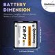 thumbnail image 2 of Qoutmcuy 6V 1600mAh Baterías de Litio CR‑P2 para Fotografía (2026 Nueva Versión Mejorada, Pack de 5) | Reemplazo Perfecto para 223A, 2CR‑P2, EL223AP y DL223A, 2 of 6
