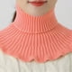 thumbnail image 1 of Stylish Hand-Knitted High Collar Detachable Dickey Collar for Women - Turtleneck Look!, 1 of 5