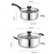 thumbnail image 3 of Juego De Ollas Y Sartén Batería 5 Pcs Cocina Inoxidable, 3 of 7