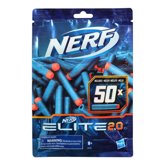 Pack Dardos Lanzador Nerf Elite 2.0 Repuesto 50 Dardos