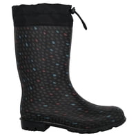 Bota De Agua Con Polar Biela Gotas Negro Alquimia