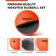 thumbnail image 3 of Bolas de peso Tarutaru para béisbol y sóftbol - Pack de 9 (454 g) color naranja, 3 of 9