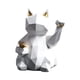 thumbnail image 4 of Estatuilla De Resina De Gato De La Suerte Estatua De Escultura De Animal Realista Decoración Del Hogar Blanco, 4 of 5