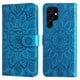 thumbnail image 1 of Funda tipo cartera FOXDOCK para Samsung Galaxy S22 Ultra , diseño girasol en relieve, cuero PU, cierre magnético, soporte y tarjetero, 1 of 5