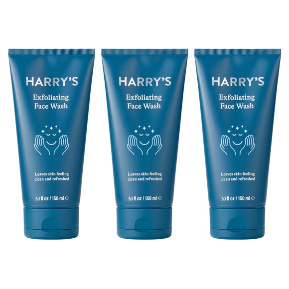 Limpiador facial Harry's Gentle Formula con roca volcánica 150 ml x3