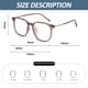 thumbnail image 2 of Gafas de montura grande con lentes anti-luz azul de tendencia de moda, fabricadas en TR y resina., 2 of 5
